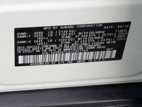 Used 2018 Subaru Outback 2.5i Touring AWD/4WD image 29