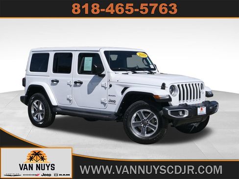 Used 2023 Jeep Wrangler Unlimited Sahara w/ LED Lighting Group AWD/4WD image 1