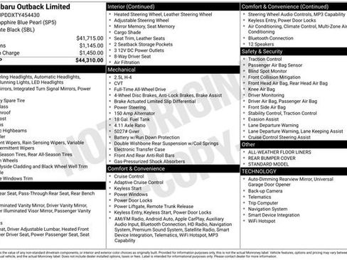 New 2026 Subaru Outback Limited image 8