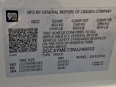 Used 2022 Chevrolet Silverado 2500 Custom w/ Custom Convenience Package AWD/4WD image 27