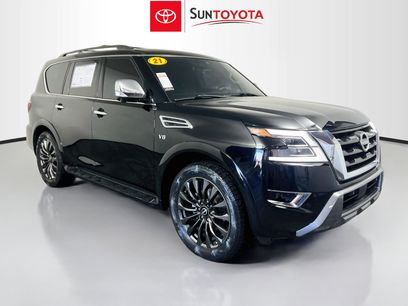 Used 2021 Nissan Armada Platinum w/ Captain's Chairs Package