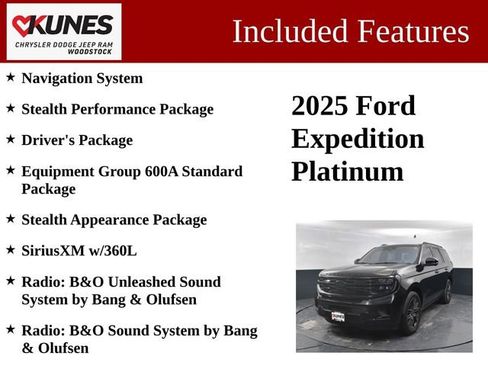 Used 2025 Ford Expedition Platinum w/ Stealth Performance Package image 3