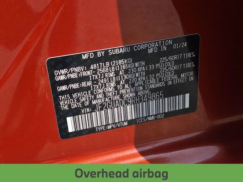 Used 2024 Subaru Crosstrek 2.0i Premium AWD/4WD image 33