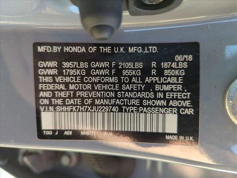 Used 2018 Honda Civic EX-L image 24