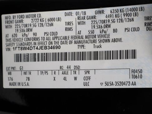 Used 2018 Ford F450 Platinum w/ Platinum Ultimate Package image 35