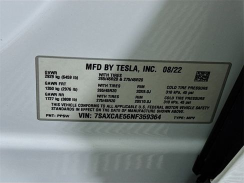 Used 2022 Tesla Model X image 34
