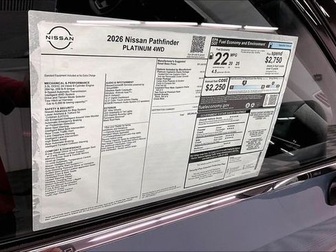 New 2026 Nissan Pathfinder Platinum AWD/4WD image 42