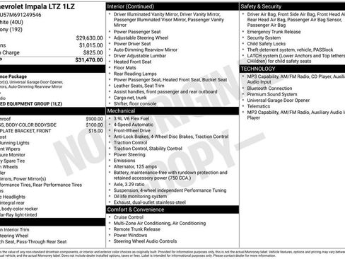 Used 2009 Chevrolet Impala LTZ FWD image 4
