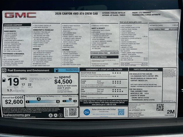 New 2026 GMC Canyon AT4 w/ Technology Plus Package AWD/4WD image 21