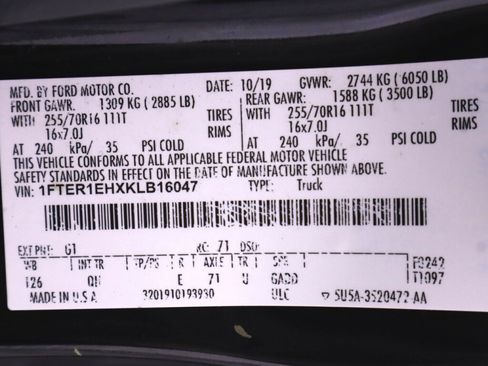 Used 2019 Ford Ranger XL w/ Equipment Group 101A Mid RWD image 41