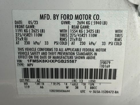 Used 2023 Ford Explorer ST-Line w/ Class IV Trailer Tow Package AWD/4WD image 70