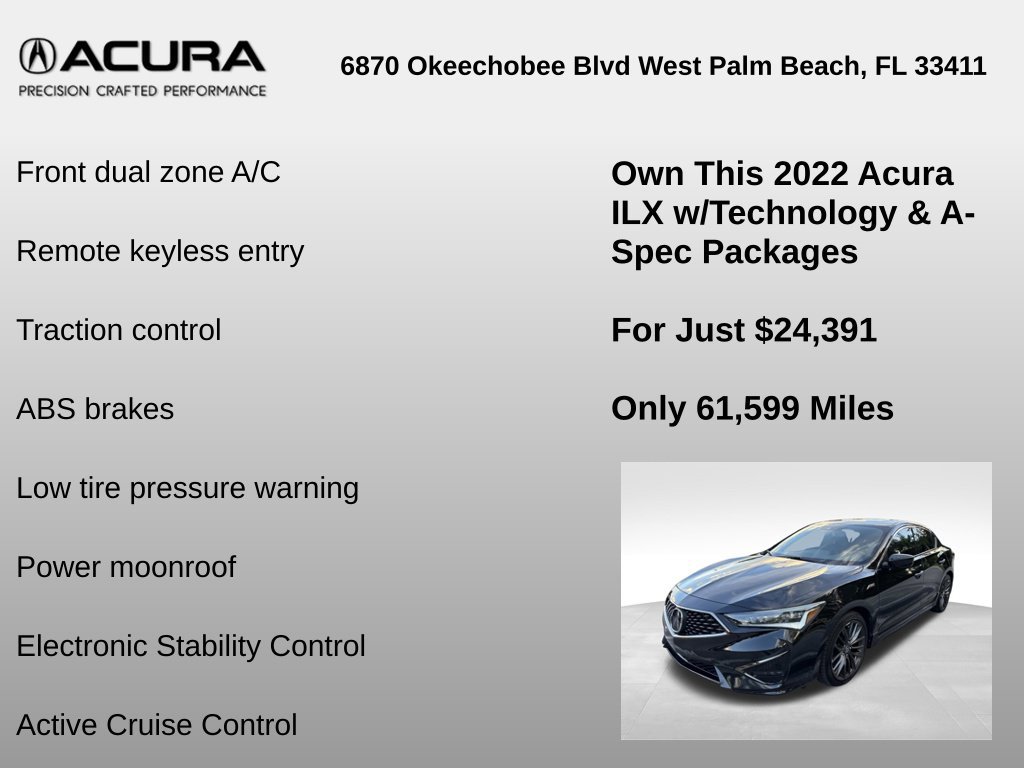 Used 2022 Acura ILX w/ Technology Plus & A-SPEC FWD image 6