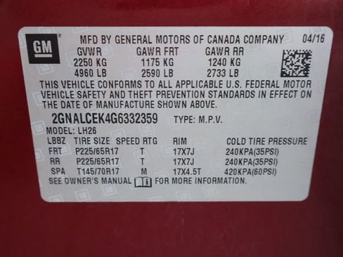Used 2016 Chevrolet Equinox LT w/ Convenience Package FWD image 29