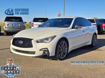 Used 2023 INFINITI Q50 Red Sport 400 w/ Carbon Fiber Package