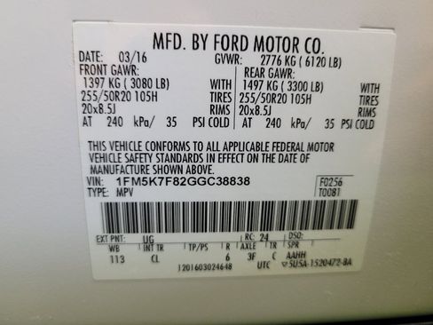 Used 2016 Ford Explorer Limited w/ Equipment Group 301A FWD image 33