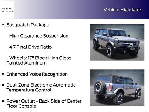 Used 2021 Ford Bronco Big Bend w/ Sasquatch Package AWD/4WD image 15