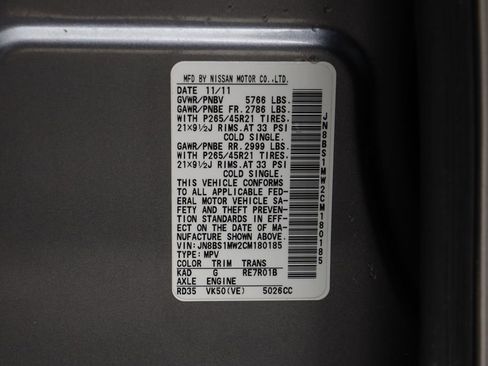 Used 2012 INFINITI FX50 AWD w/ Sport Pkg image 25