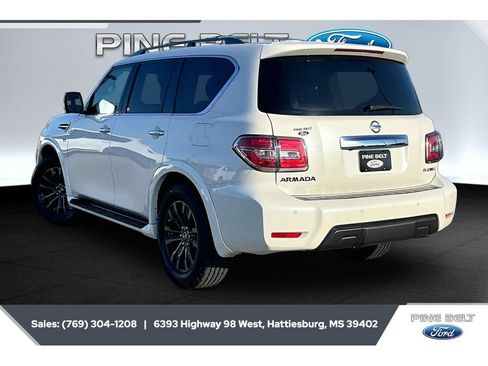 Used 2019 Nissan Armada Platinum w/ Captain's Chairs Package RWD image 2