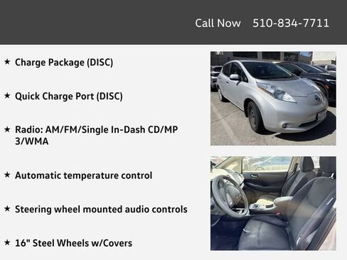 Used 2017 Nissan Leaf S w/ Protection Package FWD image 4