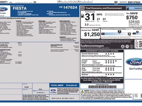 Used 2019 Ford Fiesta SE w/ Equipment Group 201A FWD image 19