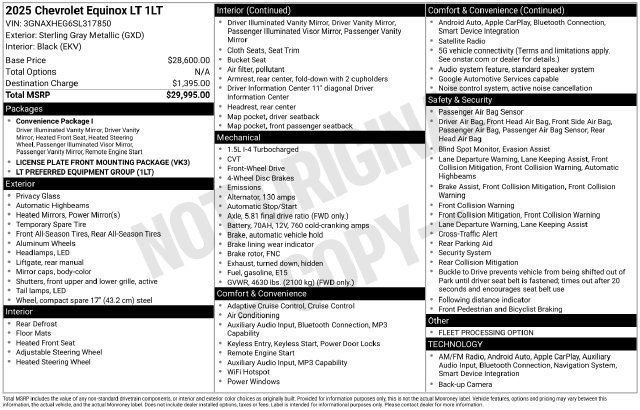 Used 2025 Chevrolet Equinox LT FWD image 29