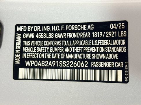 Certified 2025 Porsche 911 Carrera 4 GTS AWD/4WD image 29