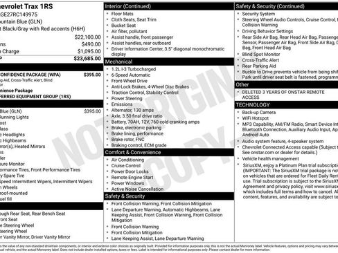 Used 2024 Chevrolet Trax RS w/ Driver Confidence Package FWD image 31