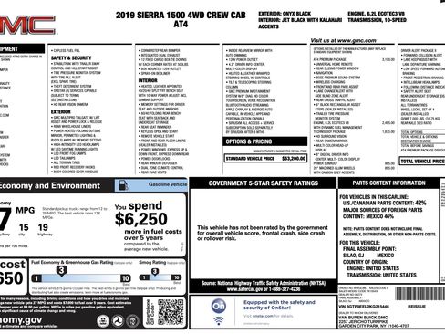 Used 2019 GMC Sierra 1500 AT4 w/ AT4 Premium Package image 2