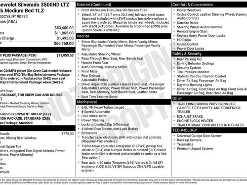 Used 2018 Chevrolet Silverado 3500 LTZ w/ Duramax Plus Package image 13