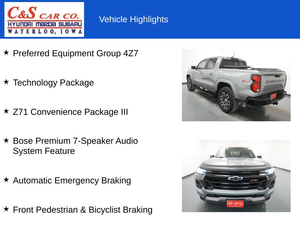 Used 2025 Chevrolet Colorado Z71 w/ Technology Package AWD/4WD image 7