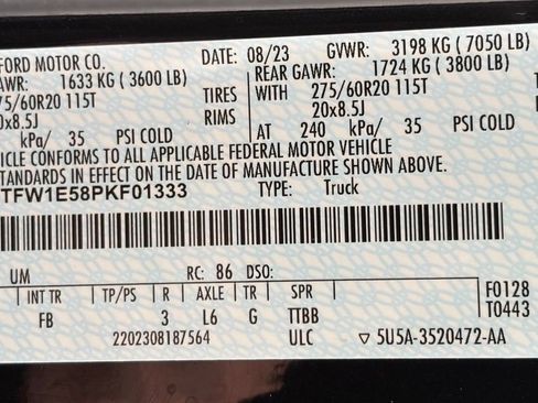 Used 2023 Ford F150 XLT w/ Equipment Group 302A High AWD/4WD image 52