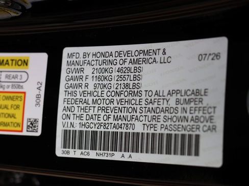 New 2026 Honda Accord Touring image 25
