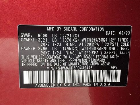 Used 2023 Subaru Ascent Limited w/ Technology Package image 29