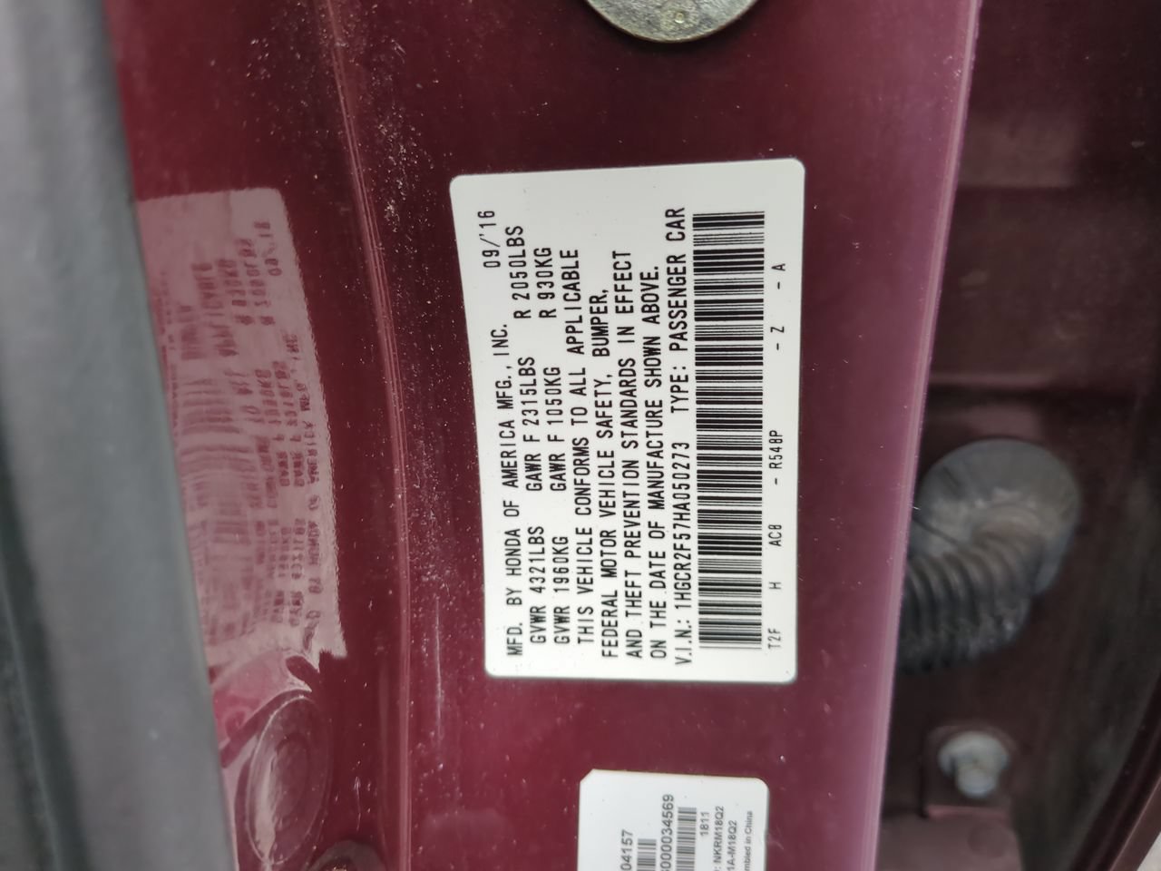 Certified 2017 Honda Accord Sport image 22