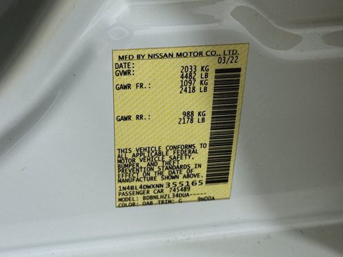 Used 2022 Nissan Altima 2.5 SV AWD/4WD image 39