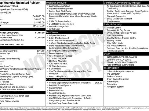 Used 2022 Jeep Wrangler Unlimited Rubicon w/ Cold Weather Group AWD/4WD image 24