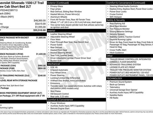 Used 2019 Chevrolet Silverado 1500 LT Trail Boss AWD/4WD image 37