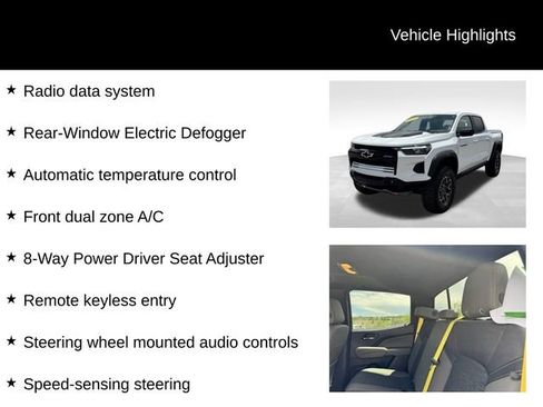 Certified 2024 Chevrolet Colorado ZR2 w/ Safety Package AWD/4WD image 15