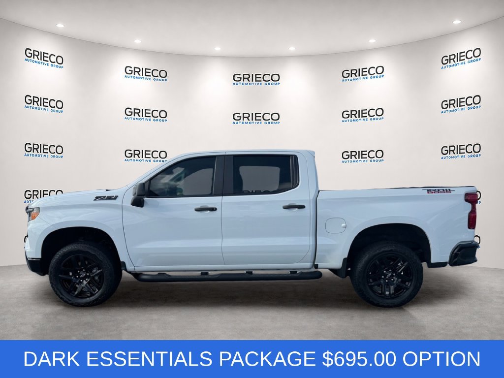 Certified 2024 Chevrolet Silverado 1500 Custom Trail Boss w/ Turbomax Blackout Package AWD/4WD image 4