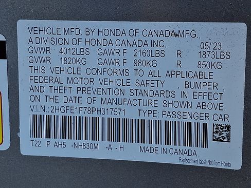 Used 2023 Honda Civic EX image 29