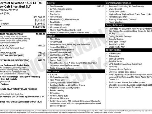Used 2021 Chevrolet Silverado 1500 LT Trail Boss w/ Convenience Package II AWD/4WD image 5
