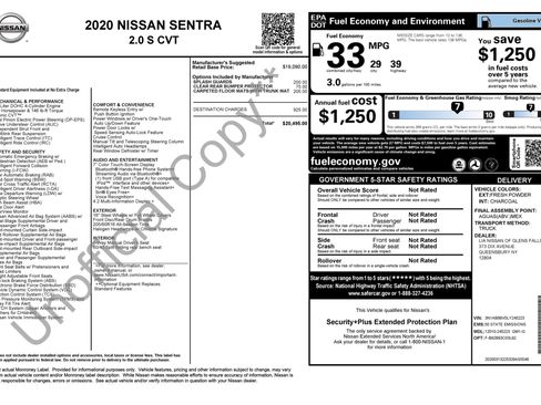 Used 2020 Nissan Sentra S FWD image 2