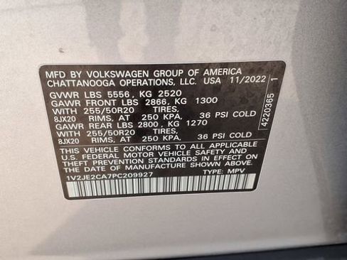 Used 2023 Volkswagen Atlas Cross Sport SE w/ Panoramic Sunroof Package image 37