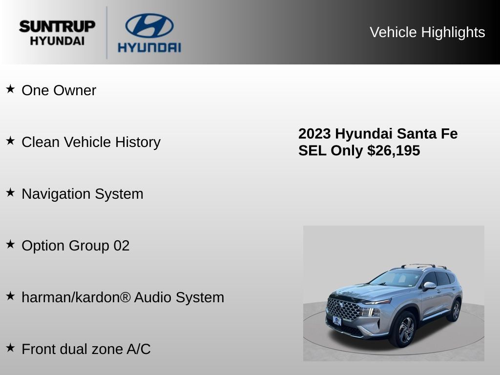Used 2023 Hyundai Santa Fe SEL w/ Premium Package AWD/4WD image 8