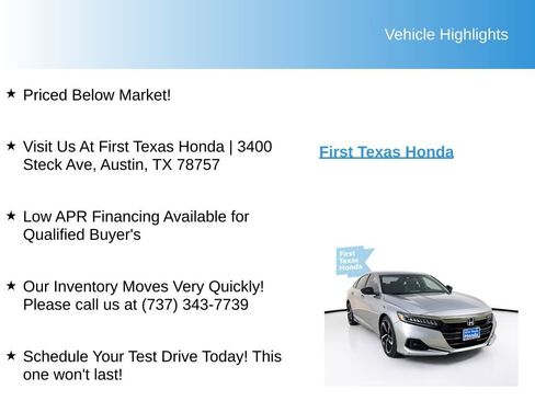 Used 2021 Honda Accord Sport image 9