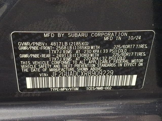 Certified 2024 Subaru Crosstrek 2.0i Premium AWD/4WD image 27