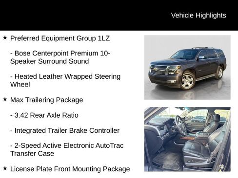 Used 2015 Chevrolet Tahoe LTZ w/ Max Trailering Package AWD/4WD image 21
