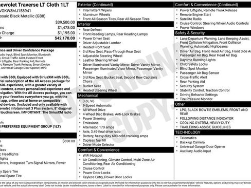 Used 2021 Chevrolet Traverse LT AWD/4WD image 11