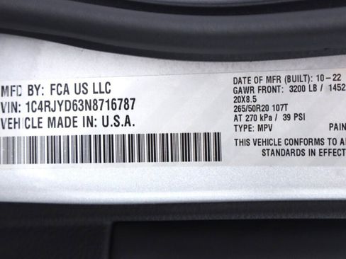 Used 2022 Jeep Grand Cherokee Overland w/ Luxury Tech Group IV image 53