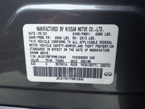 Used 2023 INFINITI Q50 Luxe w/ Cargo Package RWD image 24